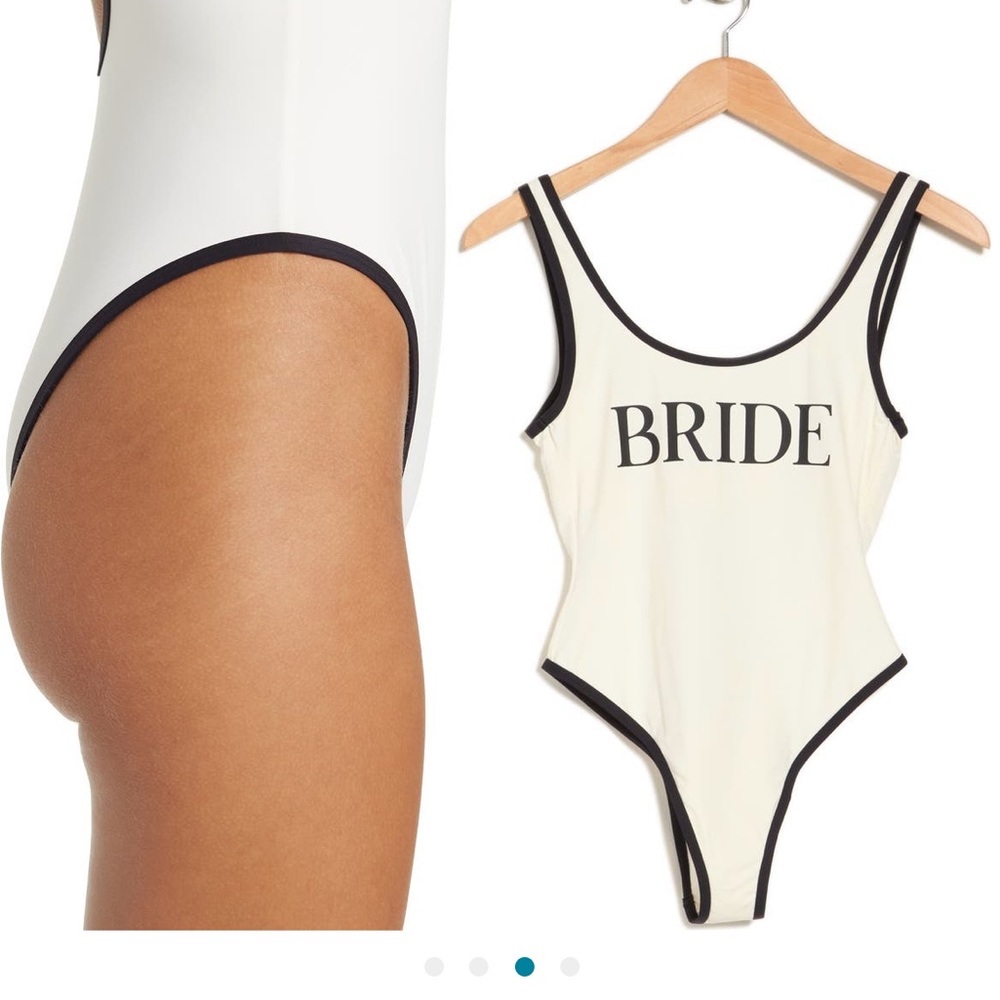 We Wore What Bridal bathingsuit. Worn only once for pictures Excellent condition